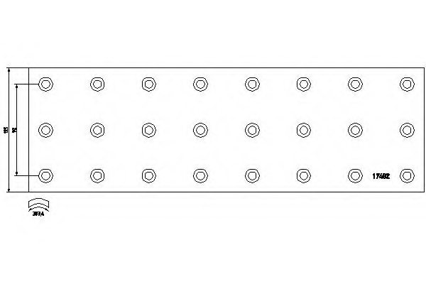 DON FI/94/1 Brake Lining, drum brake